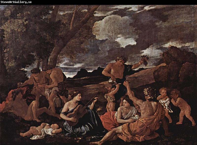 Nicolas Poussin Baccanal mit Lautenspielerin